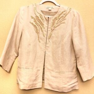 Cold water creek blazer with beads size Pe…